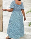 Shesways® Plus Size Floral Summer Dress