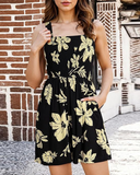 Shesways® Summer Floral Romper