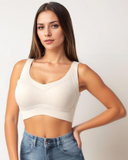 Shesways® Wireless Ribbed Bralette – Seamless, Breathable Comfort (2–4 Pack)