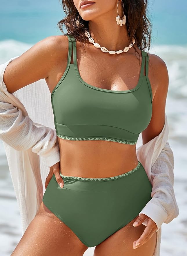 Shesways® 2 Piece High Waisted Bikini Sets