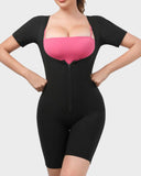 Shesways® Women's Fitness Sweat-Inducing Zip-Up Bodysuit