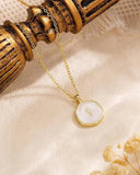 Gold Cross Necklace for Women – Dainty Enamel & Cubic Zirconia Pendant, Elegant Hypoallergenic Jewelry