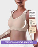 Shesways® Front Closure Cross-Back Wireless Posture Bra