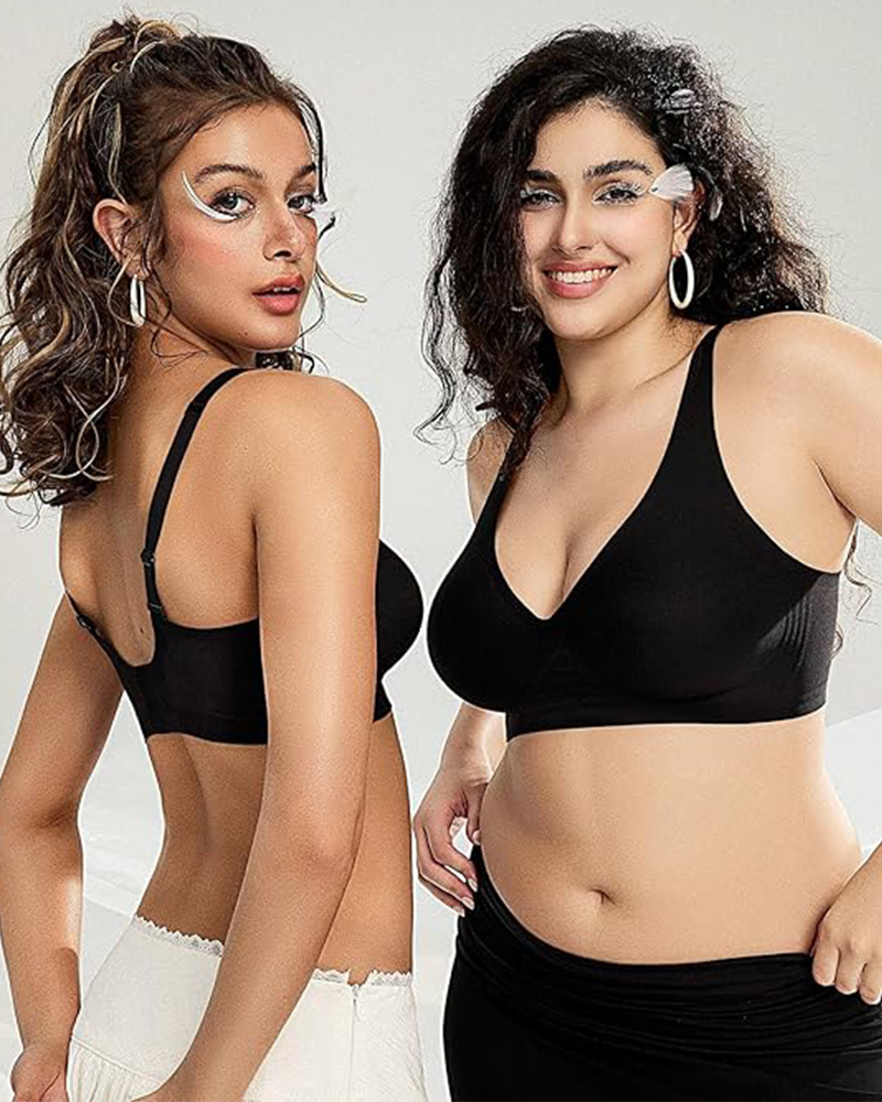 Shesways® Deep V Push Up Bras No Underwire