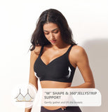 Shesways® Jelly Seamless Wireless Push Up Bra – Comfortable Full Coverage Everyday Wear