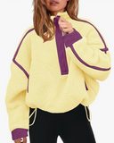 Half Zip Sherpa Fleece Pullover