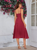 Shesways® Ruched Bust Split Thigh Cami Dress