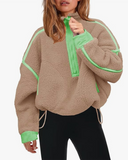 Half Zip Sherpa Fleece Pullover