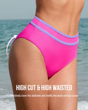 Shesways® Sporty Color Block High Waist Bikini Set