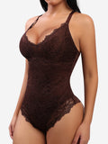 Shesways®Lace V Neck Full Bodysuit Underwear