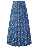 Boho Chiffon High Waist Pleated Maxi Skirt