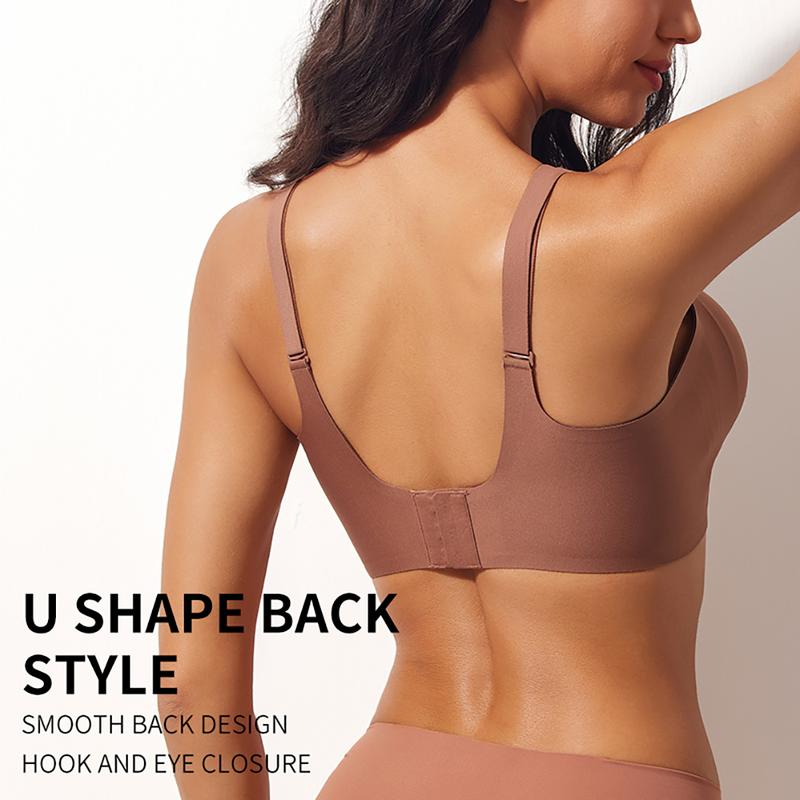 Shesways® Jelly Seamless Wireless Push Up Bra – Comfortable Full Coverage Everyday Wear