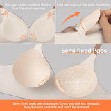 Seamless Deep V Wireless Full Coverage Bra