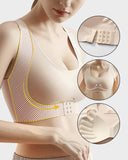 Shesways® Front Closure Cross-Back Wireless Posture Bra