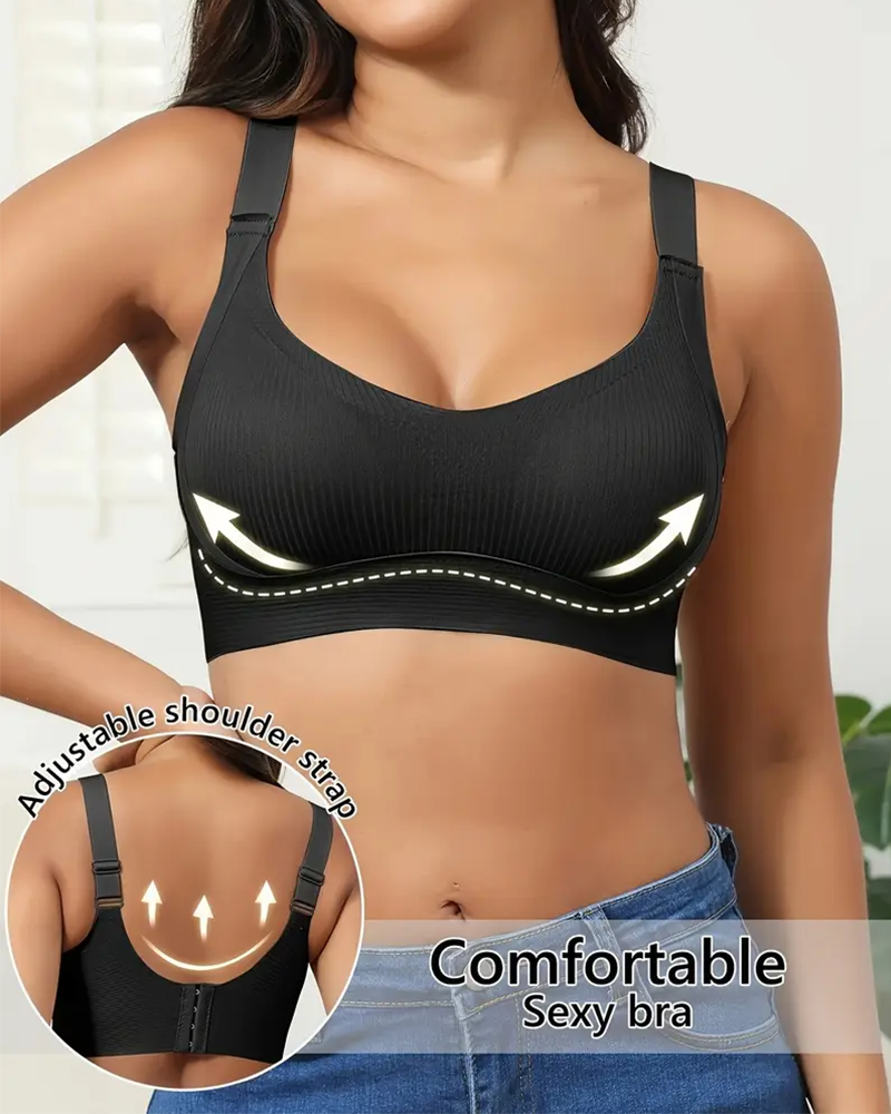 Shesways® Wireless Ribbed Bralette – Seamless, Breathable Comfort (2–4 Pack)