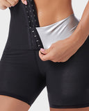 Shesways® Women's 3/4 Length Zippered Sauna Shorts