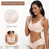 Shesways® Scalloped Wireless Push Up Bra