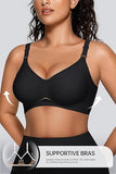 Shesways® Wireless V Neck Bra with Front-Adjustable Straps