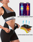 Shesways® Women's 3/4 Length Zippered Sauna Shorts