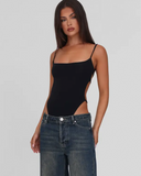 Backless Bodysuit – Sleek Black
