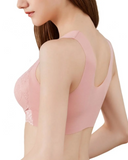 Lace Front Closure Push Up Bra