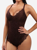 Shesways®Lace V Neck Full Bodysuit Underwear