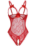 Backless Floral Lace Cutout Bodysuit