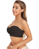 Shesways® Strapless Non-Slip Bandeau Bra – Wireless, Padded, with Removable Straps