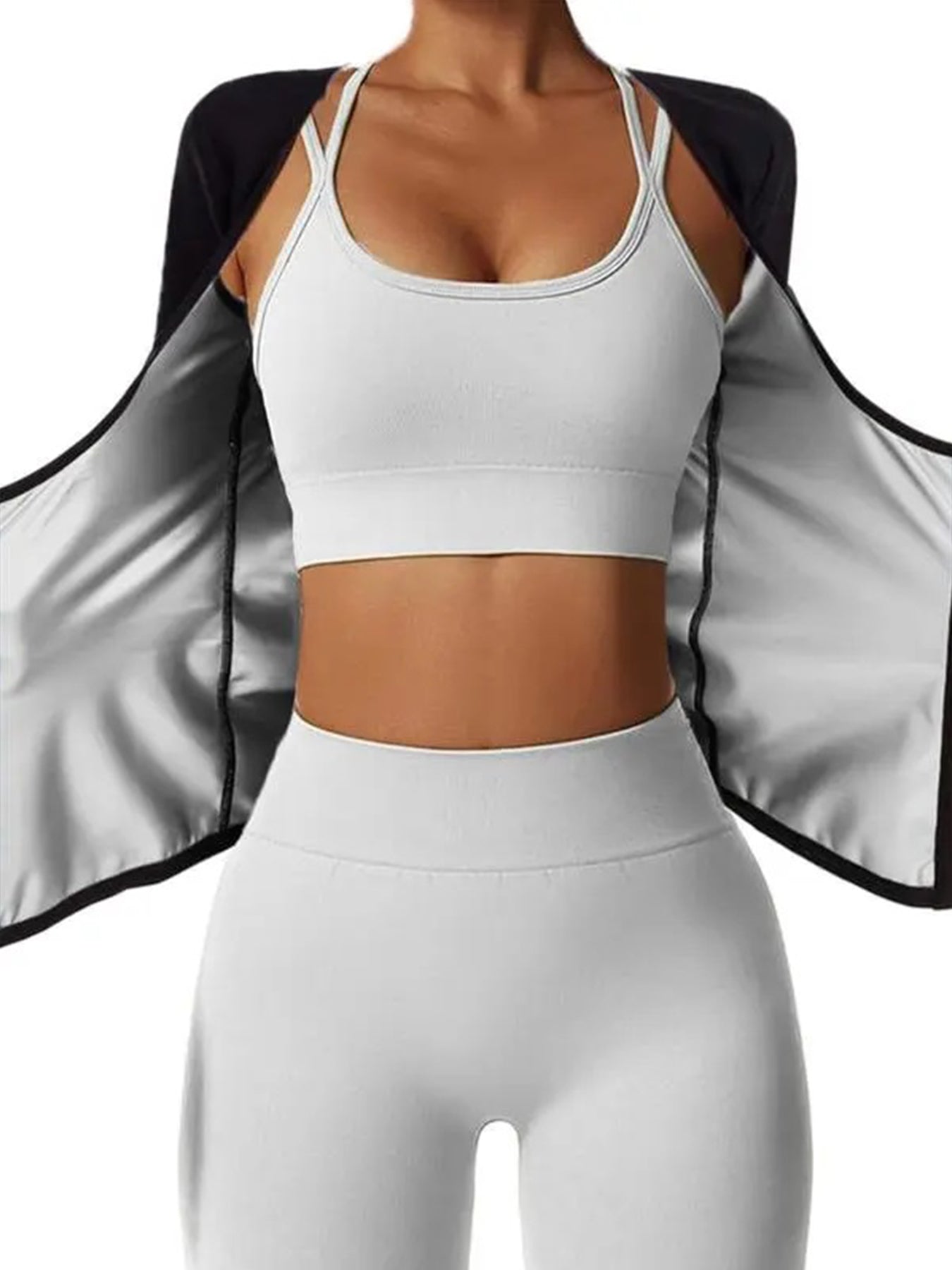 Shesways® Intense Sweat-Wicking Zip-Up Top