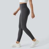 High Waisted Tummy Control Leggings with Side Pockets – 4-Way Stretch.