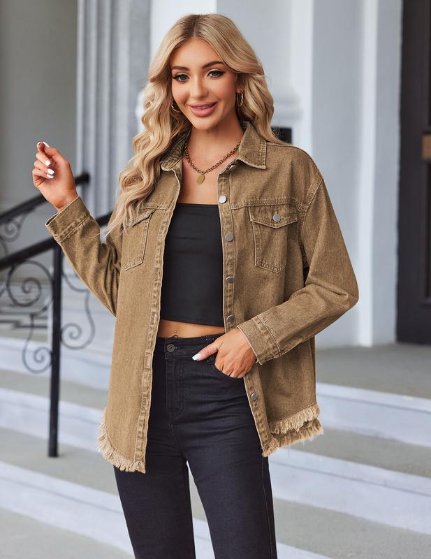 Street Edge Vintage Jean Shacket – Relaxed Oversize Fit