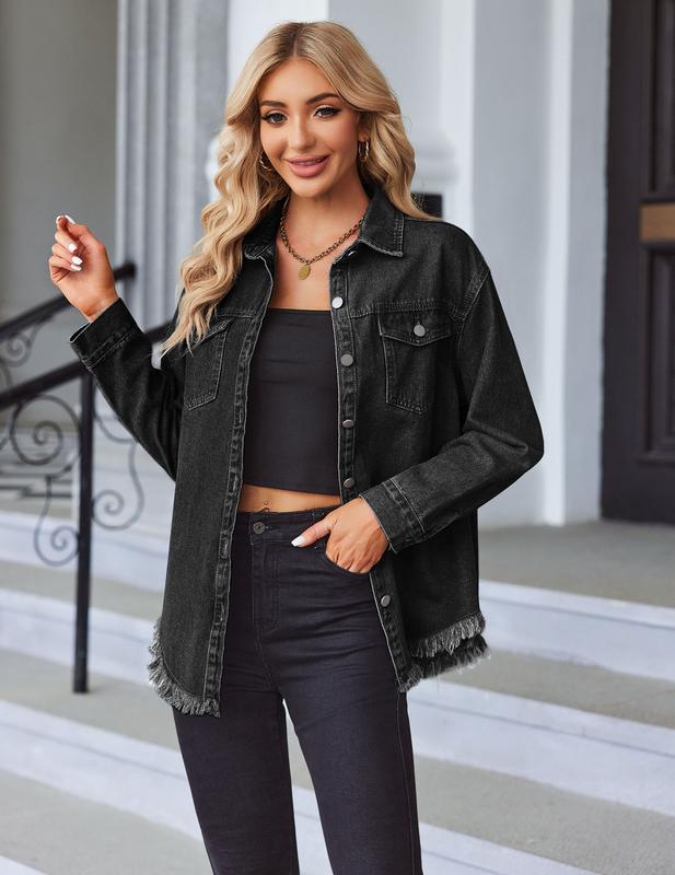 Street Edge Vintage Jean Shacket – Relaxed Oversize Fit