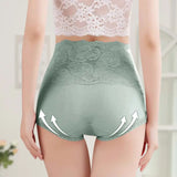 High Waist Cotton Panties for Women – Breathable Lace Trim Briefs, Comfortable & Flattering