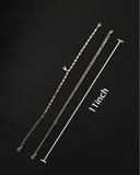Initial Anklet Set for Women, Layered A–Z Anklets