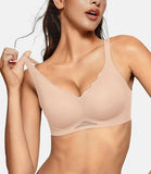 Shesways® Scalloped Wireless Bras with Mesh