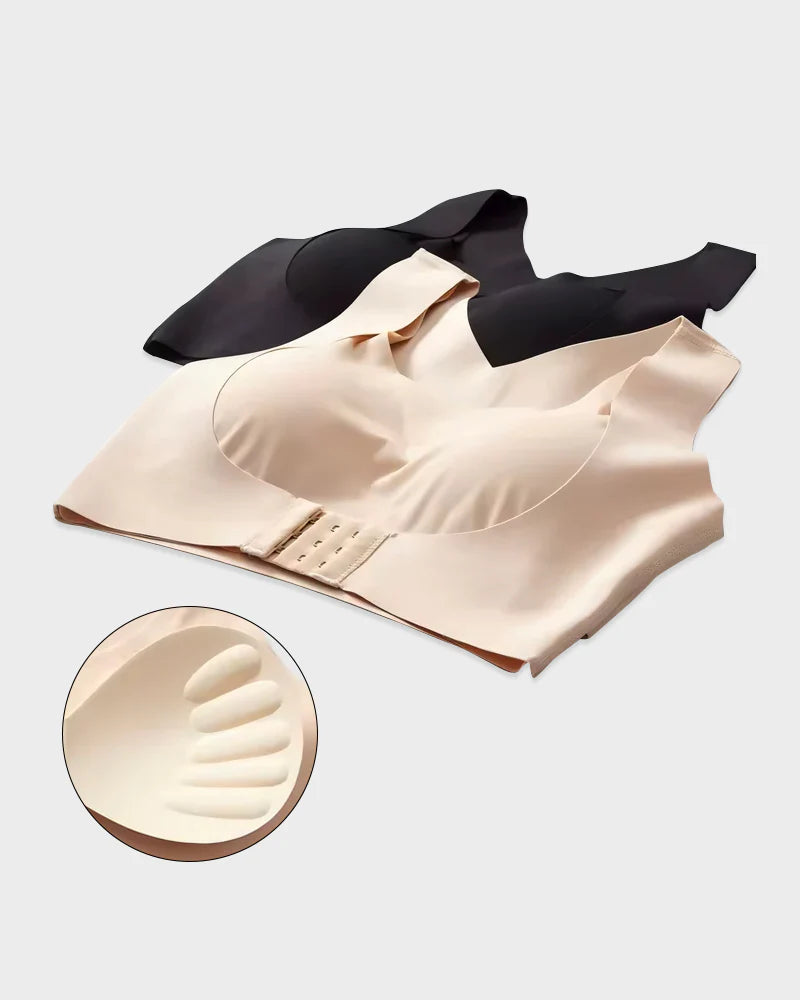Shesways® Front Closure Cross-Back Wireless Posture Bra