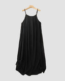 Solid Color Backless Cami Dress