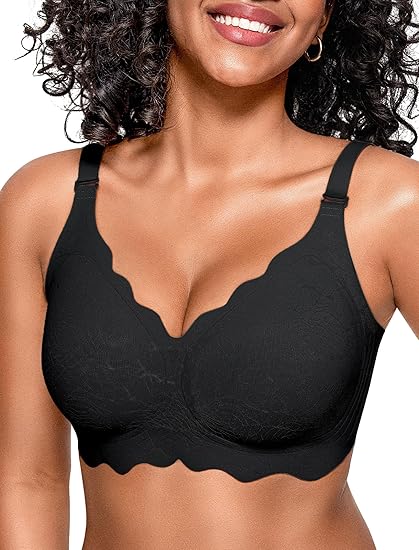 Shesways® Scalloped Seamless Full Coverage Convertible Bra