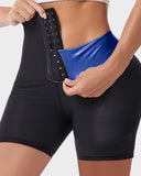 Shesways® Women's 3/4 Length Zippered Sauna Shorts