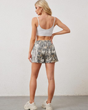 Shesways® Women’s Camo Sweat Shorts – High Waist Drawstring Lounge Shorts with Pockets