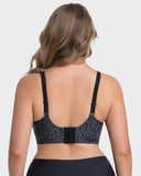 Leopard Deep V Wireless Push-Up Bra