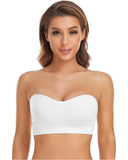 Shesways® Strapless Non-Slip Bandeau Bra – Wireless, Padded, with Removable Straps