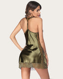 Shesways® Satin Lace Chemise Full Slips Sleepwear