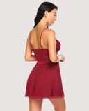 Shesways® Lace Modal V-Neck Full Slip Nightgown