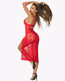 Shesways® Lace Nightdress Long Side Split Dress