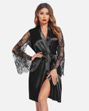 Shesways® Satin Kimono Robe