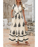 Shesways® LinenChic Wrap Maxi Dress