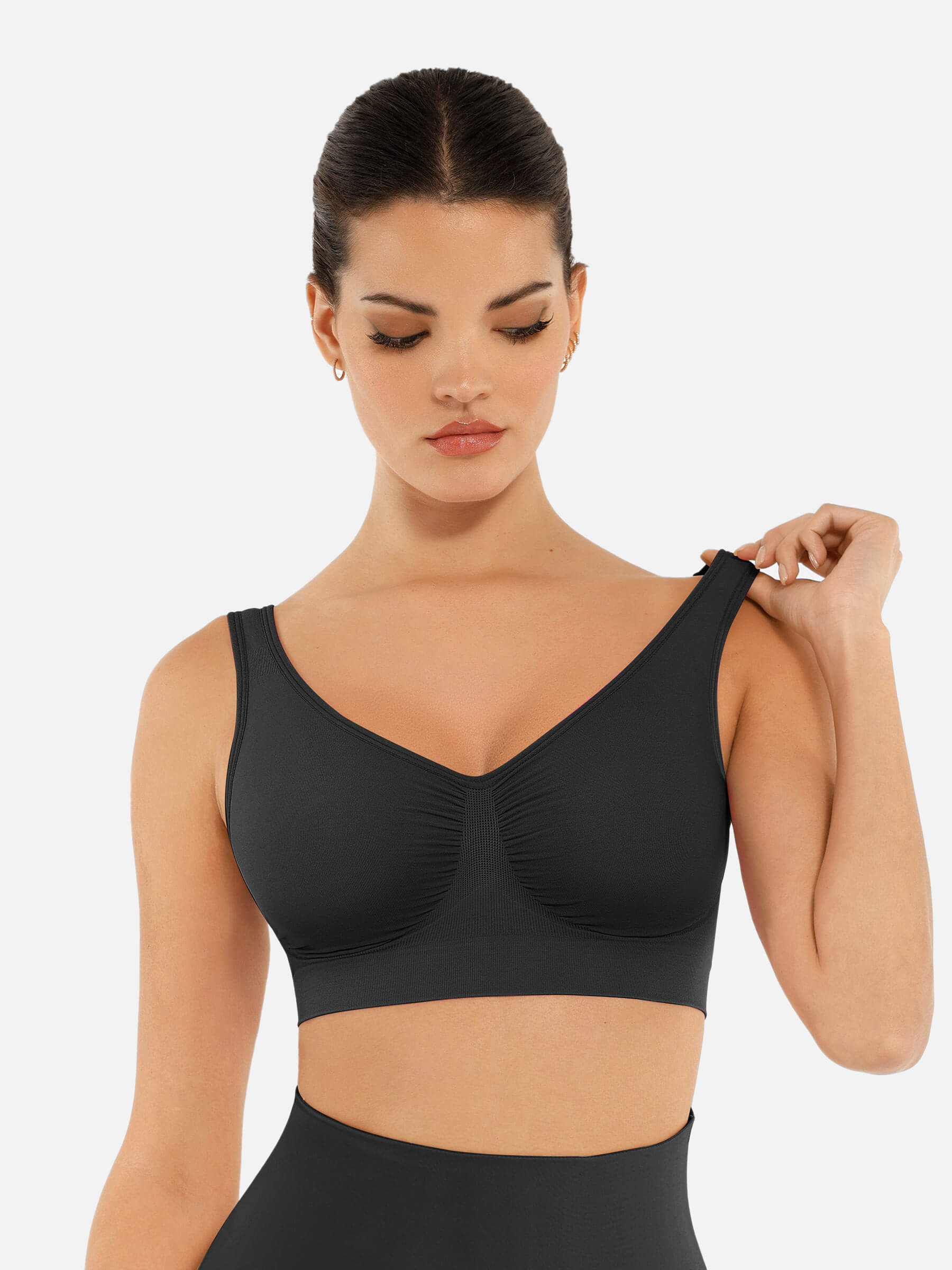 Shesways®No Underwire Wide Straps Everyday Bra