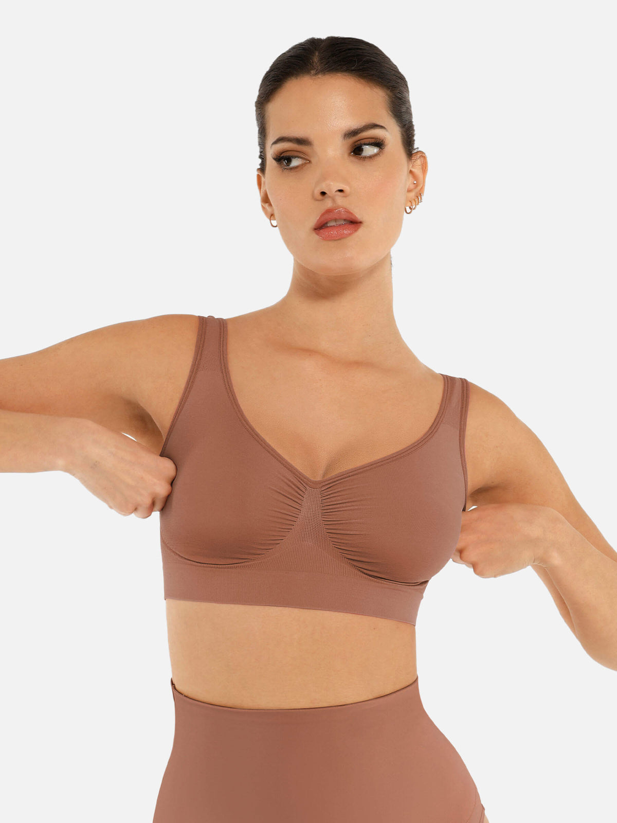 Shesways®No Underwire Wide Straps Everyday Bra