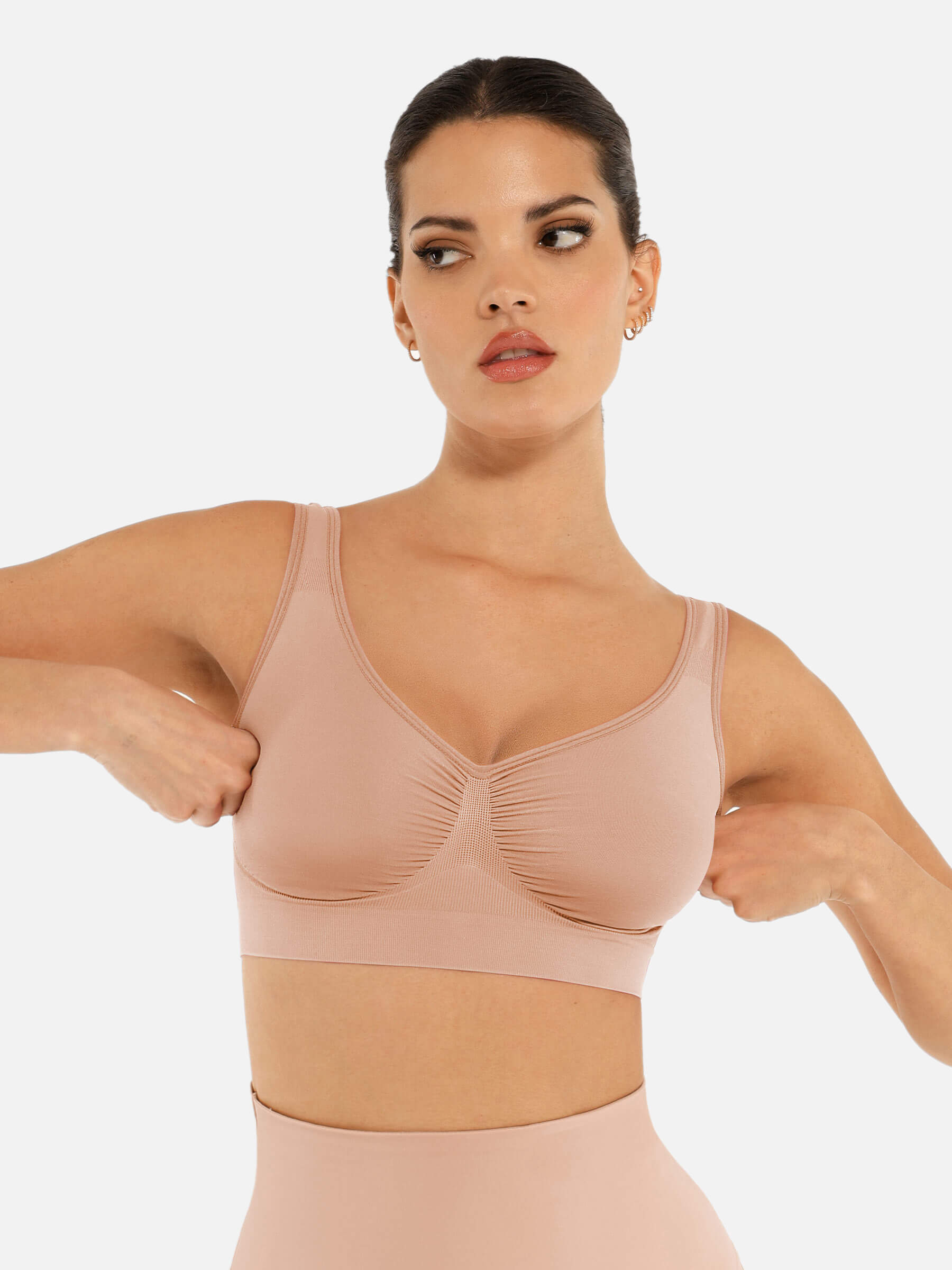 Shesways®No Underwire Wide Straps Everyday Bra